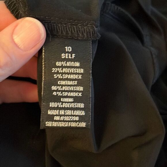 Dressbarn size 10 black fitted dress, sparkly lace on‎ top and NWT - 2998 - Picture 5 of 5